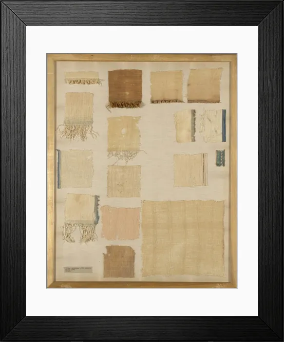Framed Print : Mummy Wrapping Fragments, Egypt, Roman period (30 B. C. - 641 A. D. ) / Arab period Framed Print : Mummy Wrapping Fragments, Egypt, Roman period (30 B. C. - 641 A. D. ) / Arab period