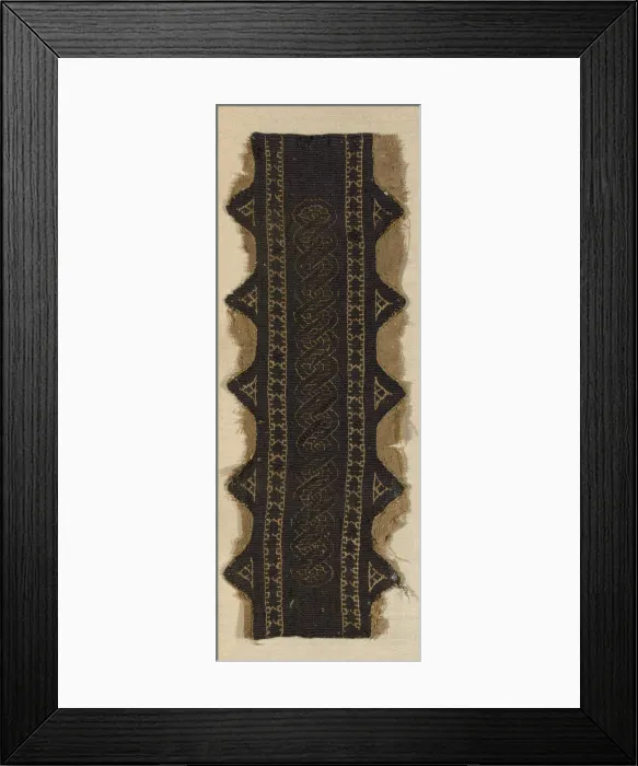 Framed Print : Border, Egypt, Roman period (30 B. C. - 641 A. D. ), 5th / 6th century. Creator: Unknown Framed Print : Border, Egypt, Roman period (30 B. C. - 641 A. D. ), 5th / 6th century. Creator: Unknown