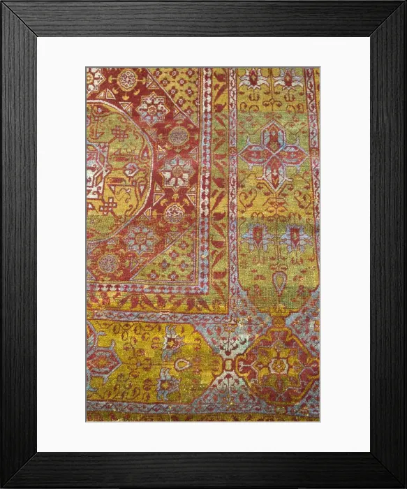 Framed Print : Carpet, Egypt, Mamluk period (1250-1517), early 16th century. Creator: Unknown Framed Print : Carpet, Egypt, Mamluk period (1250-1517), early 16th century. Creator: Unknown
