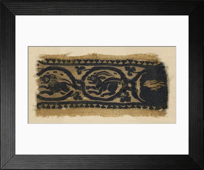 Framed Print : Border, Egypt, Greco-Roman period (30 B. C. - 641 A. D. ), 5th century. Creator: Unknown Framed Print : Border, Egypt, Greco-Roman period (30 B. C. - 641 A. D. ), 5th century. Creator: Unknown