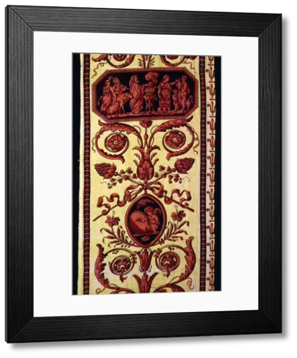 Framed Print : Border (Furnishing Fabric), England, c. 1810. Creator: Unknown Framed Print : Border (Furnishing Fabric), England, c. 1810. Creator: Unknown