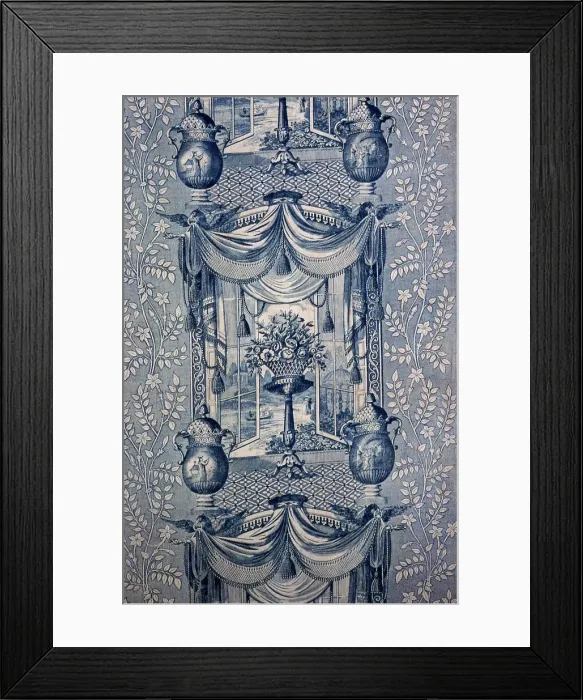 Framed Print : Panel (Furnishing Fabric), England, c. 1820. Creator: Unknown Framed Print : Panel (Furnishing Fabric), England, c. 1820. Creator: Unknown