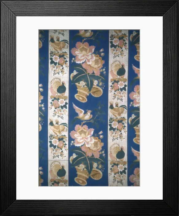 Framed Print : Panel (Furnishing Fabric), England, 1800 / 25. Creator: Unknown Framed Print : Panel (Furnishing Fabric), England, 1800 / 25. Creator: Unknown