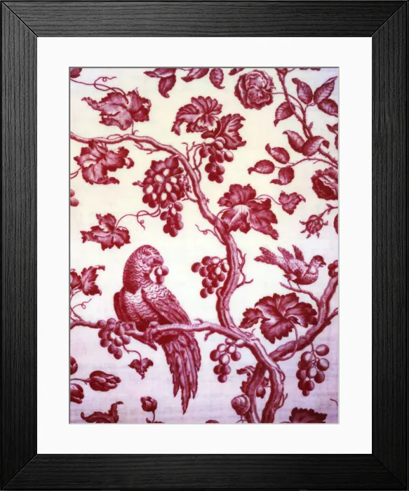 Framed Print : Panel (Furnishing Fabric), England, c. 1780. Creator: Unknown Framed Print : Panel (Furnishing Fabric), England, c. 1780. Creator: Unknown
