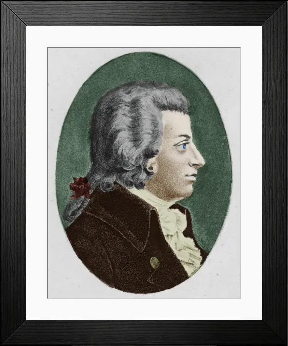 Framed Print : Mozart. 1895. Creator: Unknown Framed Print : Mozart. 1895. Creator: Unknown