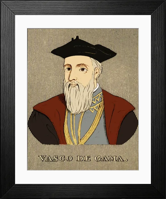 Framed Print : Vasco De Gama, (c1460s-1524), 1830. Creator: Unknown Framed Print : Vasco De Gama, (c1460s-1524), 1830. Creator: Unknown