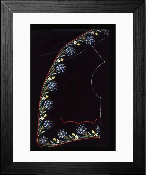Framed Print : Waistcoat Design, England, 1830s / 40s. Creator: Unknown Framed Print : Waistcoat Design, England, 1830s / 40s. Creator: Unknown