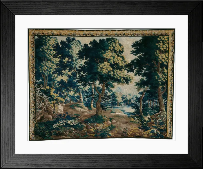 Framed Print : Woodland with a Pond, Flanders, 1660 / 70. Creator: Unknown Framed Print : Woodland with a Pond, Flanders, 1660 / 70. Creator: Unknown