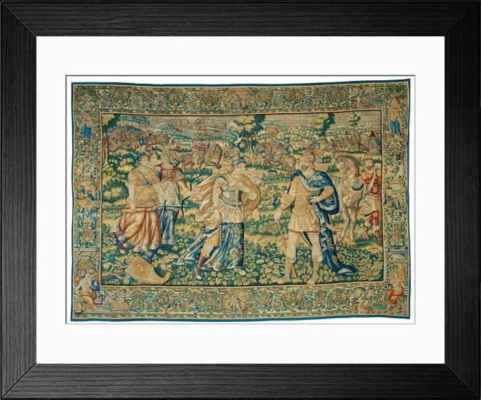 Framed Print : Alexander Encounters Thalestris, Queen of the Amazons, from The Story of Alexander... c Framed Print : Alexander Encounters Thalestris, Queen of the Amazons, from The Story of Alexander... c