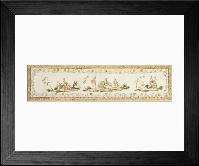 Framed Print : Panel (Furnishing Fabric), France, 1775 / 1800. Creator: Unknown Framed Print : Panel (Furnishing Fabric), France, 1775 / 1800. Creator: Unknown