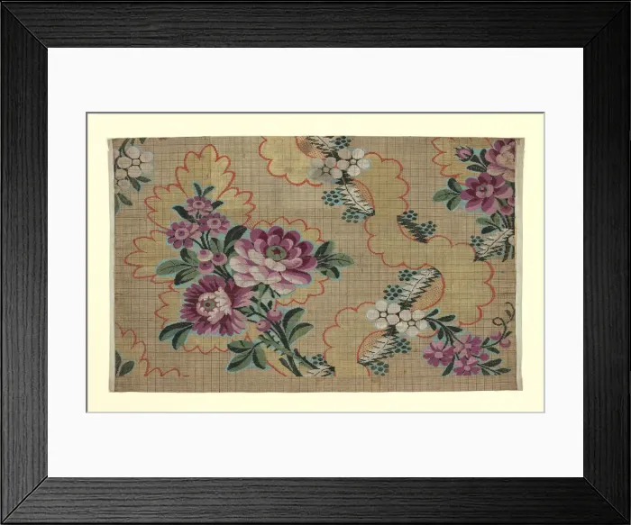 Framed Print : Mise-en-carte (Point-paper), France, 1760 / 90. Creator: Unknown Framed Print : Mise-en-carte (Point-paper), France, 1760 / 90. Creator: Unknown
