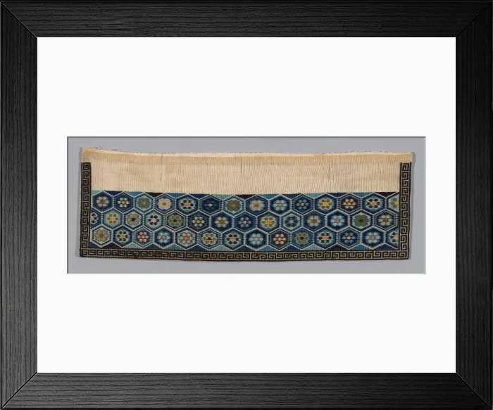 Framed Print : Womans Trouser Band, China, Qing dynasty (1644-1911), 1875 / 1900. Creator: Unknown Framed Print : Womans Trouser Band, China, Qing dynasty (1644-1911), 1875 / 1900. Creator: Unknown