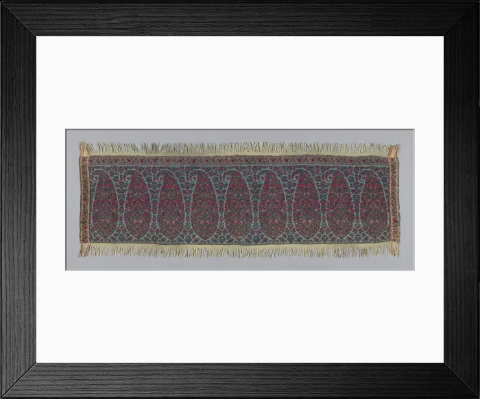 Framed Print : Shawl Border Fragment, India, 1815 / 20. Creator: Unknown Framed Print : Shawl Border Fragment, India, 1815 / 20. Creator: Unknown