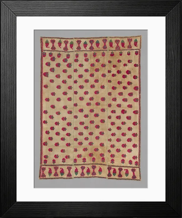 Framed Print : Banquet Cloth, India. Creator: Unknown