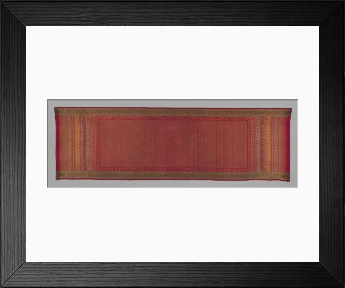 Framed Print : Sari, India, 19th century. Creator: Unknown Framed Print : Sari, India, 19th century. Creator: Unknown