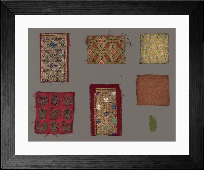 Framed Print : Kimkhwab Textiles, India, c. 1874. Creator: Unknown Framed Print : Kimkhwab Textiles, India, c. 1874. Creator: Unknown
