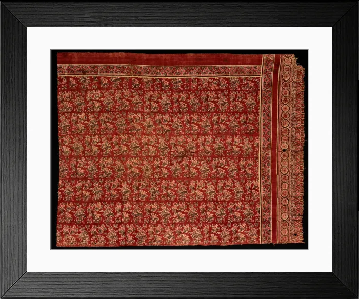 Framed Print : Fragment of Mawa or Ma a (Sacred Heirloom Textile), India, late 14th or 15th century Framed Print : Fragment of Mawa or Ma a (Sacred Heirloom Textile), India, late 14th or 15th century