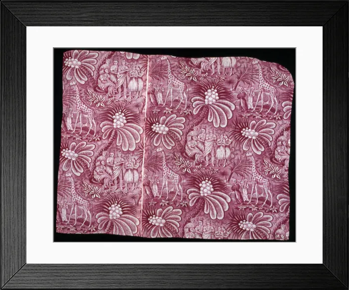 Framed Print : Panel (Furnishing Fabric), France, c. 1800. Creator: Unknown Framed Print : Panel (Furnishing Fabric), France, c. 1800. Creator: Unknown