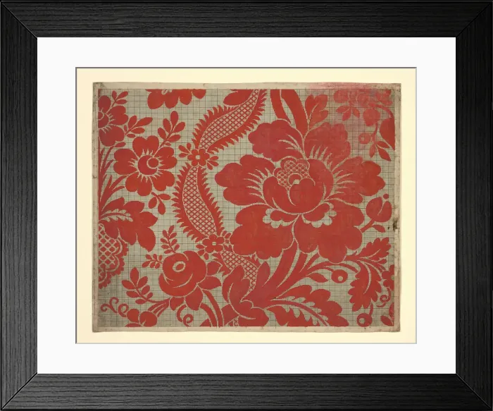 Framed Print : Mise-en-carte (Point-paper), France, 1760 / 90. Creator: Unknown Framed Print : Mise-en-carte (Point-paper), France, 1760 / 90. Creator: Unknown