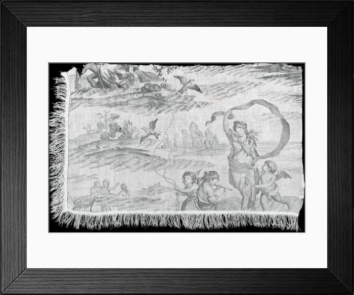Framed Print : Birth of Venus (Furnishing Fabric), England, 1800 / 05. Creator: Unknown Framed Print : Birth of Venus (Furnishing Fabric), England, 1800 / 05. Creator: Unknown