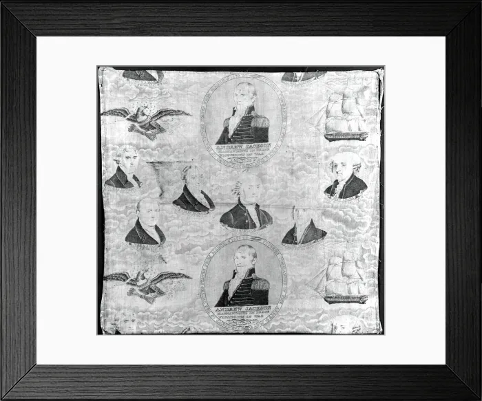 Framed Print : Fragment (Furnishing Fabric), England or United States, c. 1837. Creator: Unknown Framed Print : Fragment (Furnishing Fabric), England or United States, c. 1837. Creator: Unknown