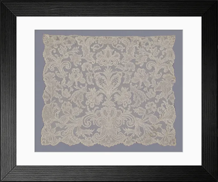 Framed Print : Cravat End, Flanders, 1730-50. Creator: Unknown Framed Print : Cravat End, Flanders, 1730-50. Creator: Unknown
