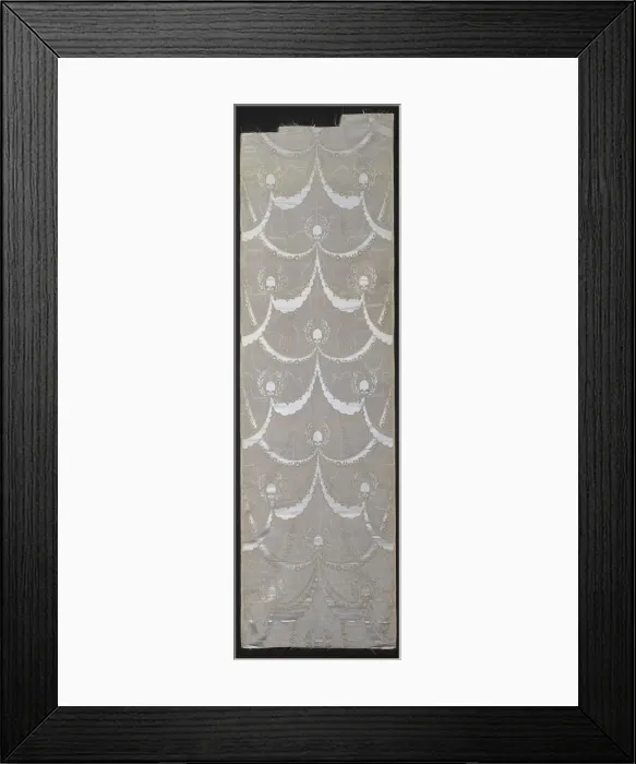 Framed Print : Length of Dress or Furnishing Fabric, Lyon, 1852 / 70. Creator: Unknown Framed Print : Length of Dress or Furnishing Fabric, Lyon, 1852 / 70. Creator: Unknown
