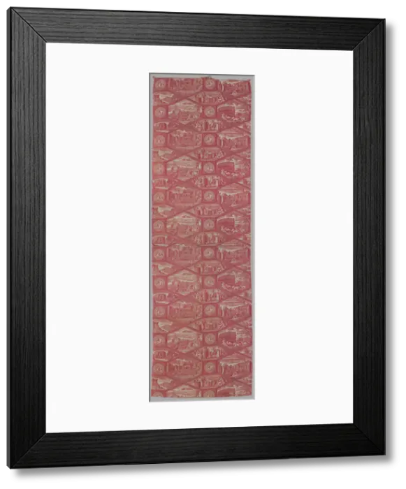 Framed Print : Scenes of Rome Furnishing Fabric, France, c. 1815. Creator: Unknown Framed Print : Scenes of Rome Furnishing Fabric, France, c. 1815. Creator: Unknown