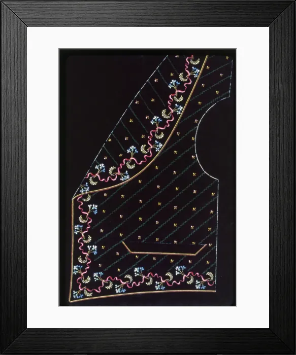 Framed Print : Waistcoat Design, England, 1830s / 40s. Creator: Unknown Framed Print : Waistcoat Design, England, 1830s / 40s. Creator: Unknown