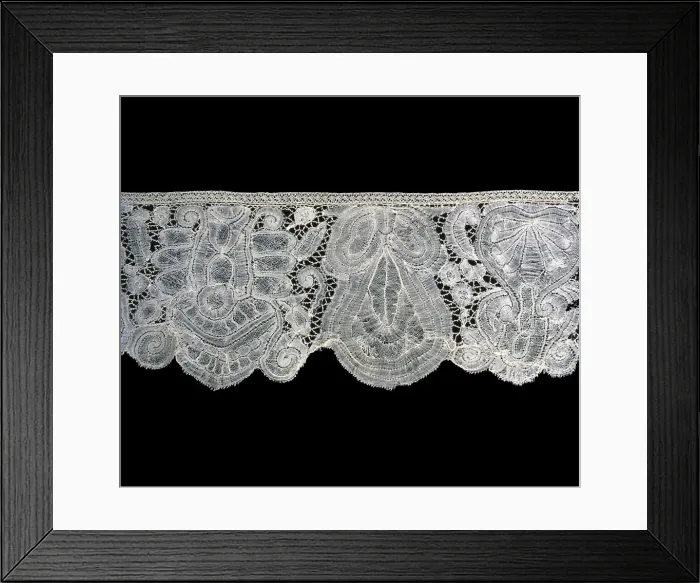 Framed Print : Flounce (Furnishing), Flanders, 1725 / 1800. Creator: Unknown Framed Print : Flounce (Furnishing), Flanders, 1725 / 1800. Creator: Unknown