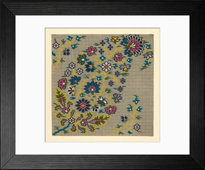 Framed Print : Mise-en-carte (Point-paper), France, 1760 / 90. Creator: Unknown Framed Print : Mise-en-carte (Point-paper), France, 1760 / 90. Creator: Unknown