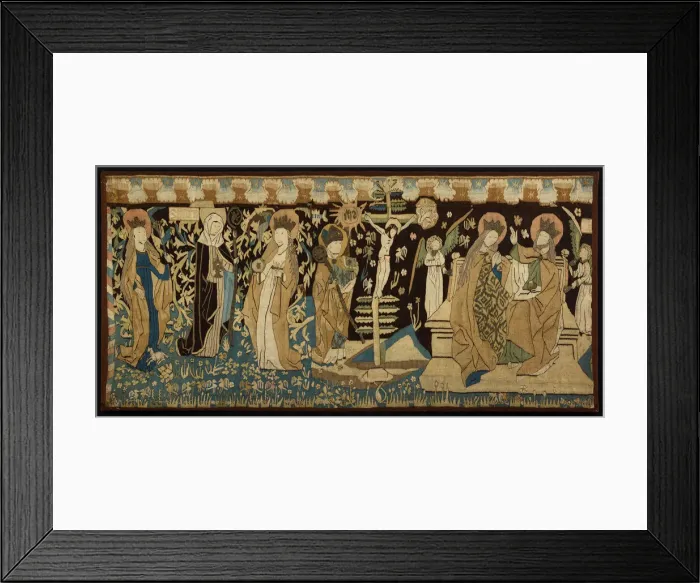 Framed Print : Altar Frontal, Germany, c. 1450. Creator: Unknown Framed Print : Altar Frontal, Germany, c. 1450. Creator: Unknown