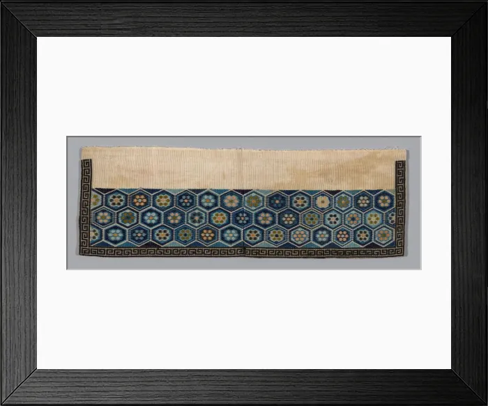 Framed Print : Womans Trouser Band, China, Qing dynasty (1644-1911), 1875 / 1900. Creator: Unknown Framed Print : Womans Trouser Band, China, Qing dynasty (1644-1911), 1875 / 1900. Creator: Unknown