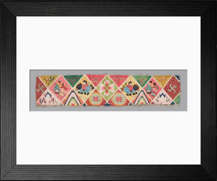 Framed Print : Womans Sleeve Bands, China, Qing dynasty (1644-1911), 1875 / 1900. Creator: Unknown Framed Print : Womans Sleeve Bands, China, Qing dynasty (1644-1911), 1875 / 1900. Creator: Unknown