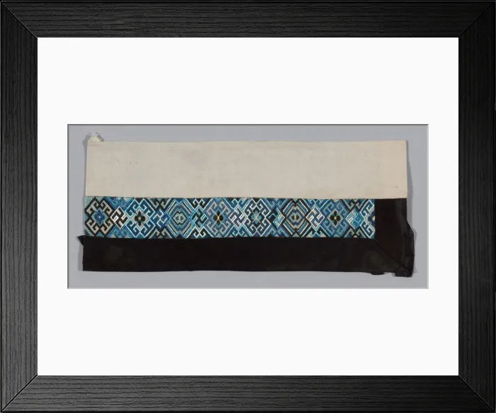 Framed Print : Womans Sleeve Band, China, Qing dynasty (1644-1911), 1875 / 1900. Creator: Unknown Framed Print : Womans Sleeve Band, China, Qing dynasty (1644-1911), 1875 / 1900. Creator: Unknown