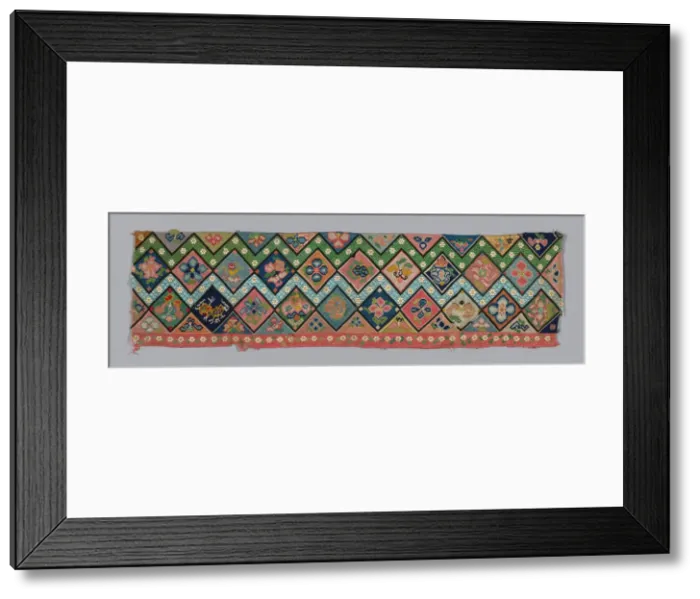 Framed Print : Trouser Band, China, Qing dynasty (1644-1911), 1875 / 1900. Creator: Unknown Framed Print : Trouser Band, China, Qing dynasty (1644-1911), 1875 / 1900. Creator: Unknown