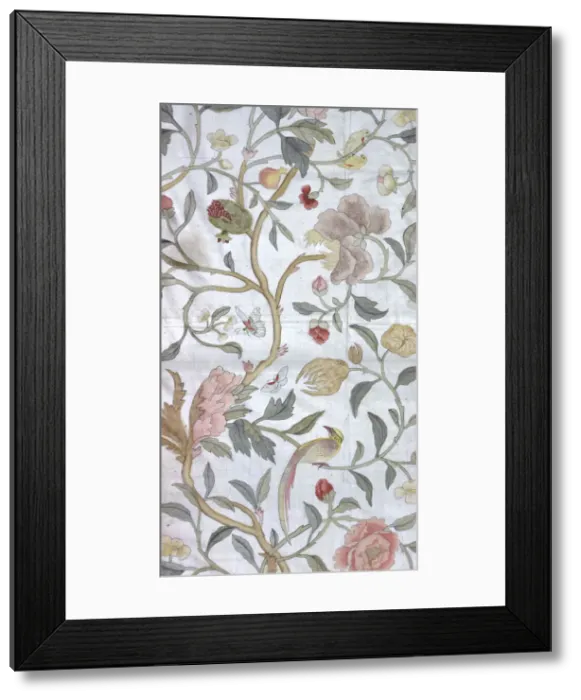 Framed Print : Panel (Furnishing Fabric), France, 18th century. Creator: Unknown Framed Print : Panel (Furnishing Fabric), France, 18th century. Creator: Unknown
