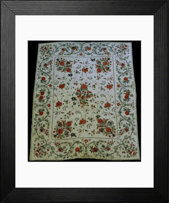 Framed Print : Panel, India, 18th century. Creator: Unknown Framed Print : Panel, India, 18th century. Creator: Unknown