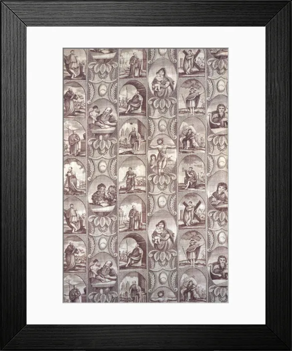 Framed Print : Panel (Furnishing Fabric), England, 1825-1875. Creator: Unknown Framed Print : Panel (Furnishing Fabric), England, 1825-1875. Creator: Unknown