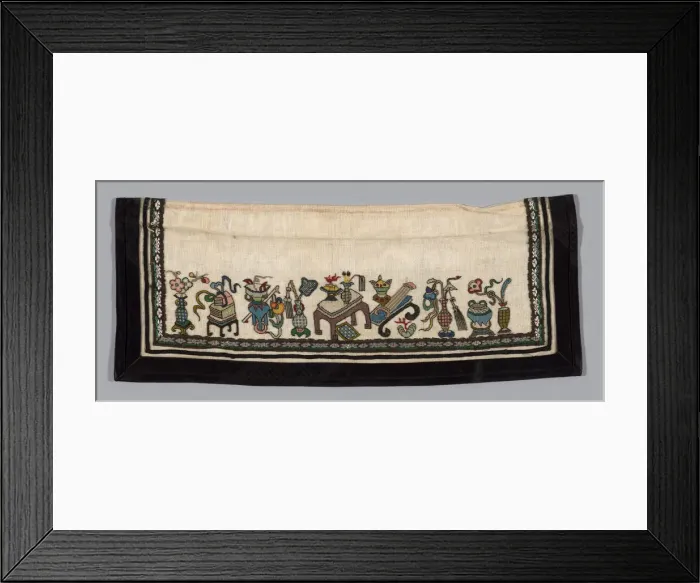 Framed Print : Trouser Band, China, Qing dynasty (1644-1911), 1875 / 1900. Creator: Unknown Framed Print : Trouser Band, China, Qing dynasty (1644-1911), 1875 / 1900. Creator: Unknown