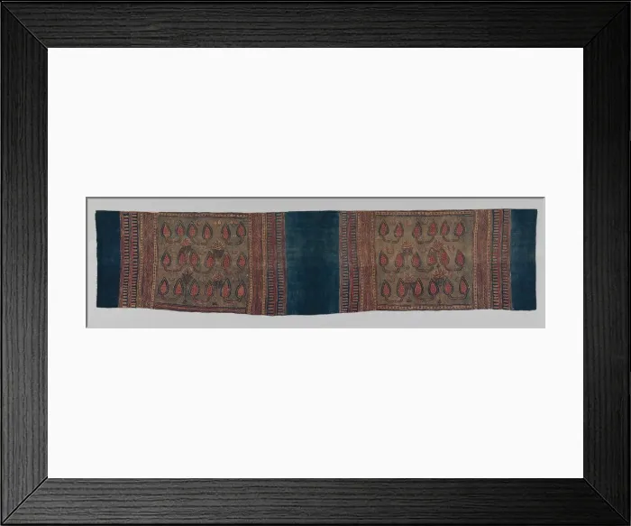 Framed Print : Heirloom Textile, India, 17th century (?). Creator: Unknown Framed Print : Heirloom Textile, India, 17th century (?). Creator: Unknown