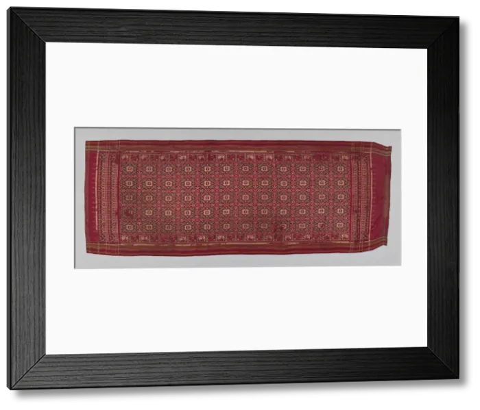 Framed Print : Patolu (ceremonial cloth), India, 18th  /  19th century. Creator: Unknown