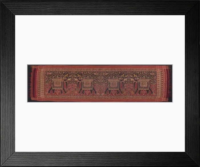 Framed Print : Patolu (ceremonial cloth), India, 18th / 19th century. Creator: Unknown Framed Print : Patolu (ceremonial cloth), India, 18th / 19th century. Creator: Unknown