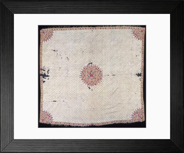 Framed Print : Shawl, India, Late 18th century. Creator: Unknown Framed Print : Shawl, India, Late 18th century. Creator: Unknown