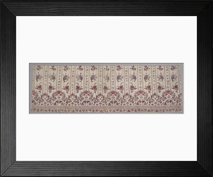 Framed Print : Panel of Chintz for a Skirt, India, 1730-50. Creator: Unknown Framed Print : Panel of Chintz for a Skirt, India, 1730-50. Creator: Unknown