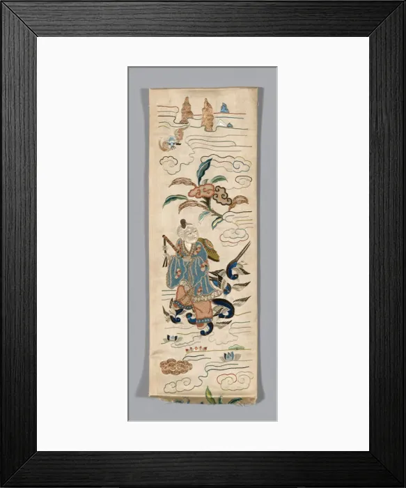 Framed Print : Sleeve band, China, Qing dynasty (1644-1911), 19th century. Creator: Unknown Framed Print : Sleeve band, China, Qing dynasty (1644-1911), 19th century. Creator: Unknown