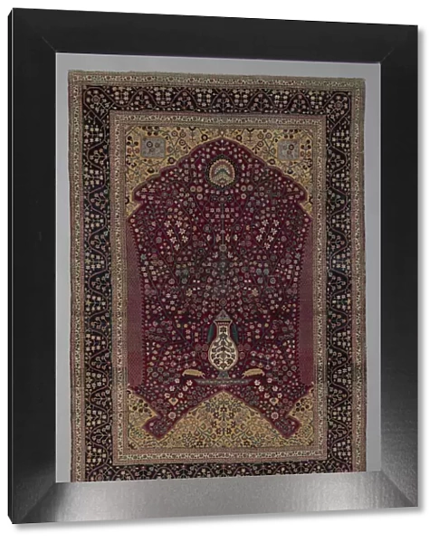 Prayer Carpet, India, 19th century. Creator: Unknown