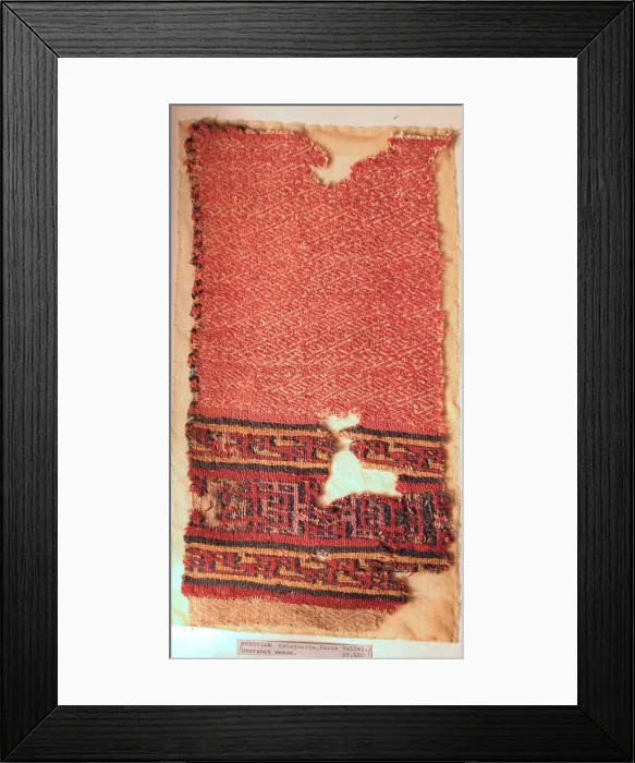 Framed Print : Fragment (Shawl), Peru, A. D. 1000 / 1532. Creator: Unknown Framed Print : Fragment (Shawl), Peru, A. D. 1000 / 1532. Creator: Unknown