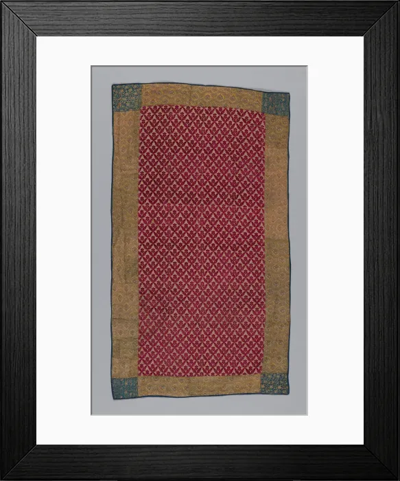 Framed Print : Panel (Furnishing Fabric), Iran, 1850 / 1900. Creator: Unknown Framed Print : Panel (Furnishing Fabric), Iran, 1850 / 1900. Creator: Unknown