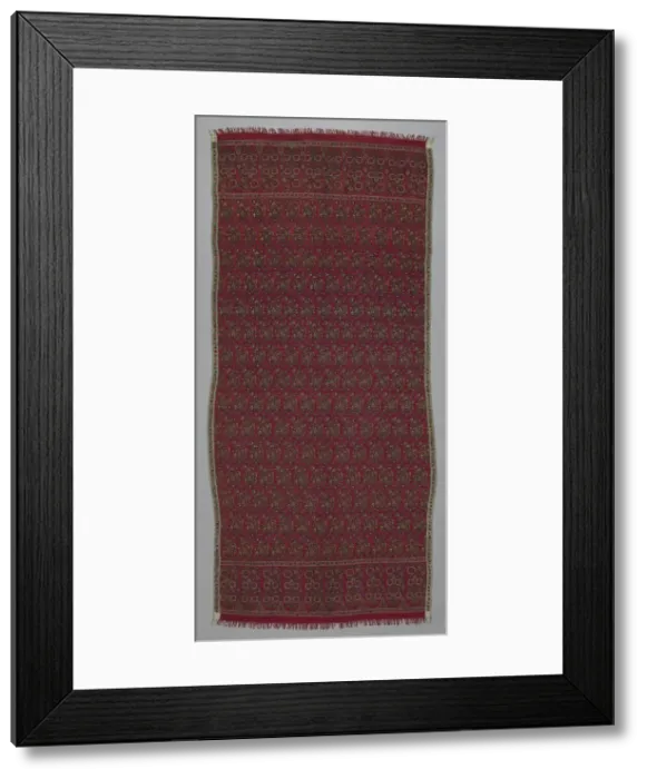 Framed Print : Long Shawl, India, 1800 / 15. Creator: Unknown Framed Print : Long Shawl, India, 1800 / 15. Creator: Unknown